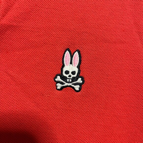 Psycho Bunny Classic Short Sleeve Solid Polo Shirt Brillant Red - Picture 6 of 9